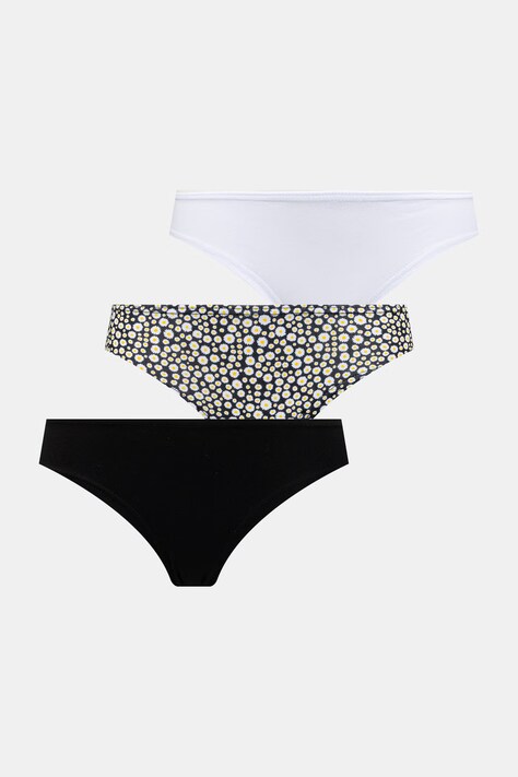 Fila figi damskie z bawełną 3-pack białe FU6375/3