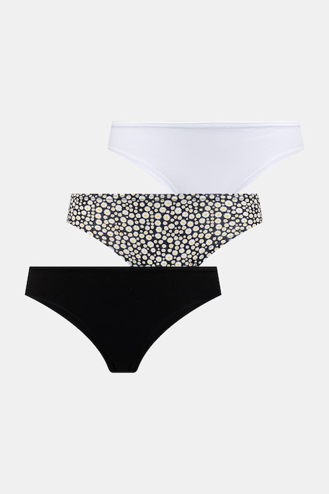 Fila figi damskie z bawełną 3-pack białe FU6375/3