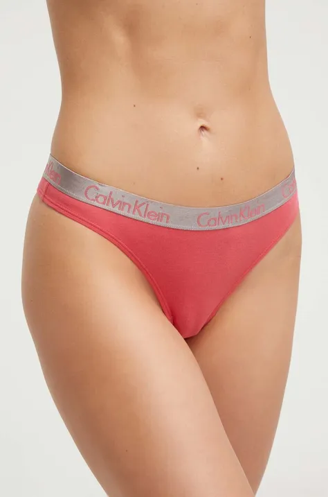Calvin Klein Underwear stringi kolor różowy