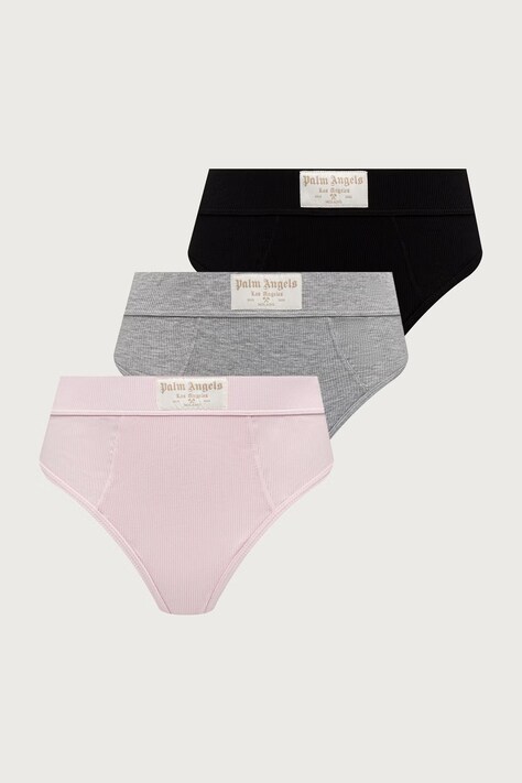 Palm Angels stringi damskie z wiskozą 3-pack różowe PLA1UWBT06TR
