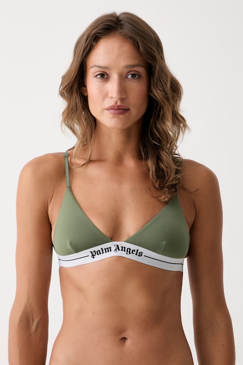 Palm Angels biustonosz trójkątny zielony PLA1UWTP06SI