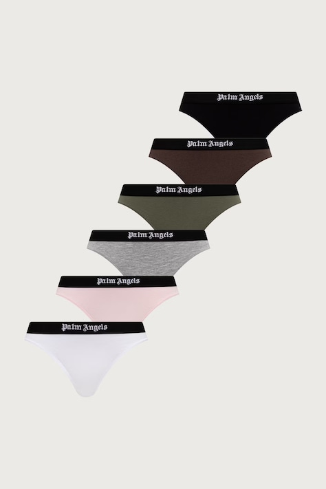 Palm Angels figi damskie bawełniane z elastanem 6-pack różowe PLA1UWBT02SX