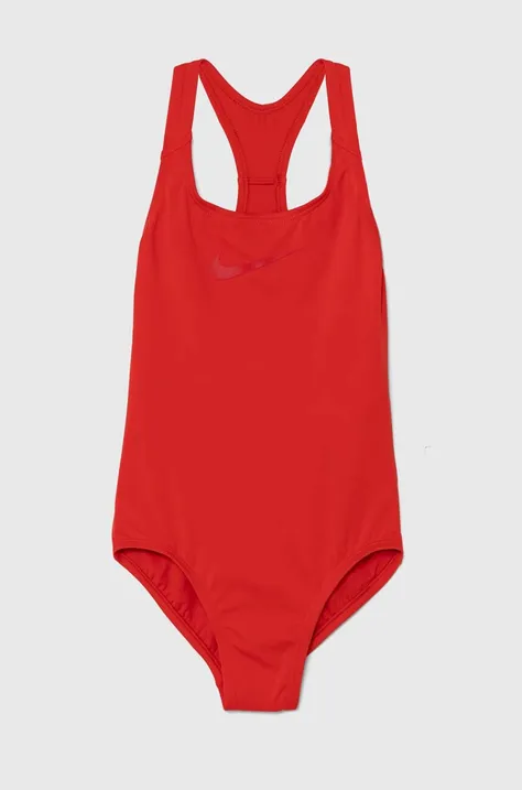 Dječji jednodijelni kupaći kostim Nike Kids boja: crvena