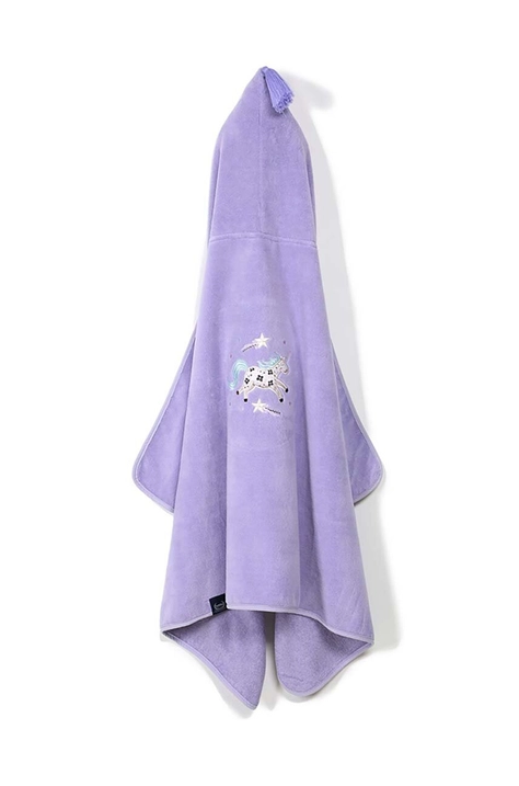 La Millou halat pentru bebeluși LADY UNICORN culoarea violet