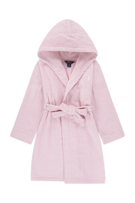 Polo Ralph Lauren gyerek pamut fürdőköpeny rózsaszín, 4P0188