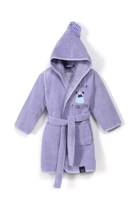 Дитячий халат La Millou DOGGY UNICORN колір фіолетовий
