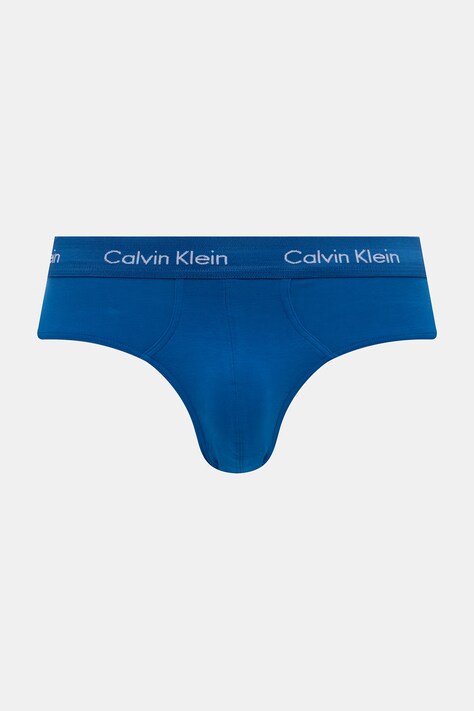 Calvin Klein Underwear slip hlačke moške iz bombaža z elastanom paket 3 kosov modre 0000U2661G