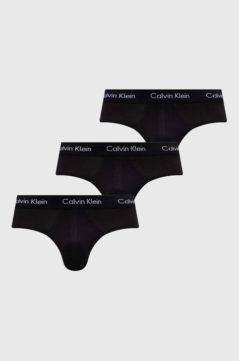 Slipy Calvin Klein Underwear 3-pak pánske, biela farba, 0000U2661G