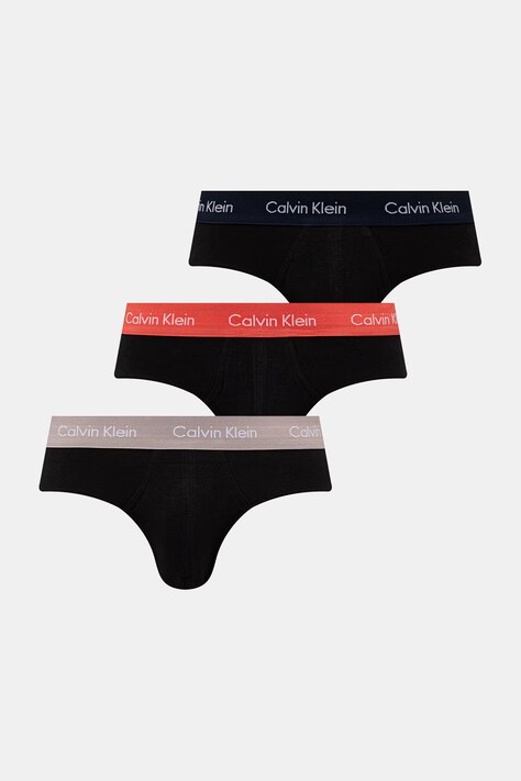 Calvin Klein Underwear slipy męskie bawełniane z elastanem 3-pack czarne 0000U2661G