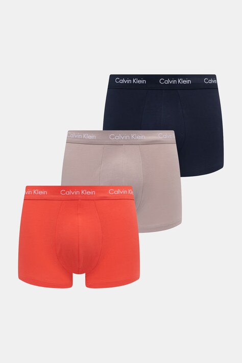 Calvin Klein Underwear boksarice moške bombažne z elastanom paket 3 kosov rdeče 0000U2664G