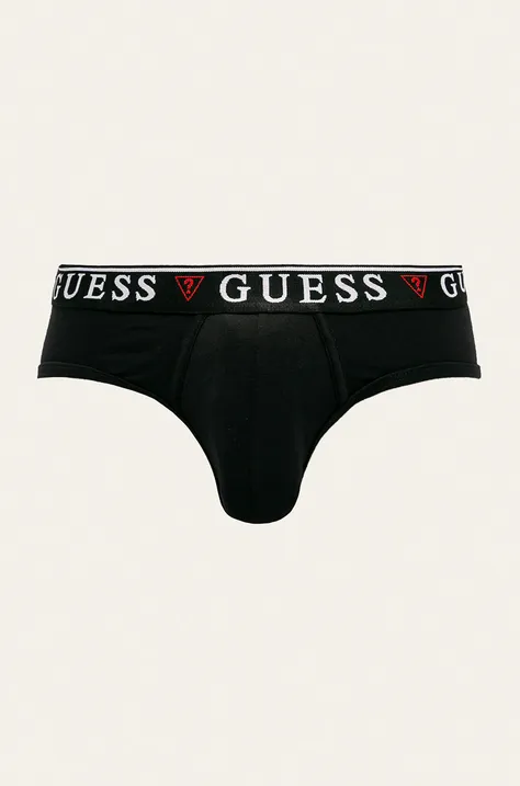 Slip gaćice Guess (3-pack) za muškarce, boja: crna