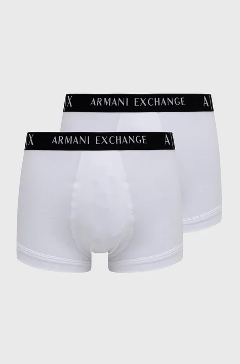 Bokserice Armani Exchange (2-pack) za muškarce, boja: bijela