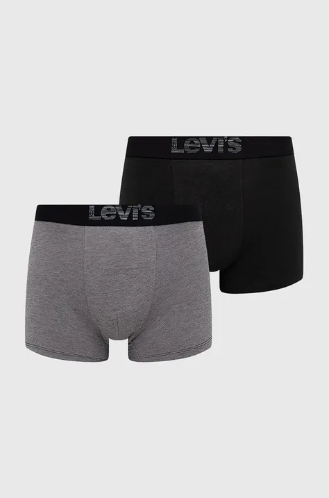 Levi's Bokserki (2-pack) męskie kolor czarny 37149.0625-greyblack
