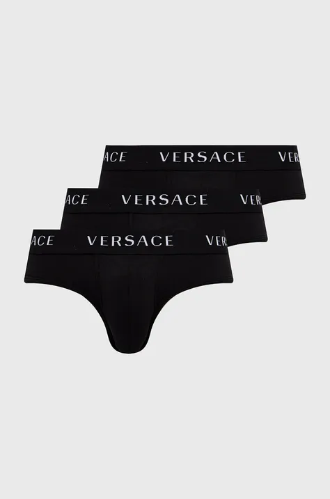 Σλιπ Versace ανδρικό, χρώμα: μαύρο