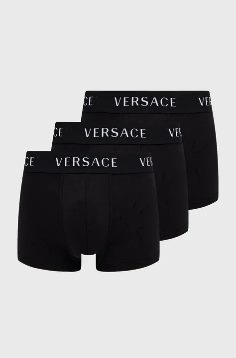Boksarice Versace moške, črna barva