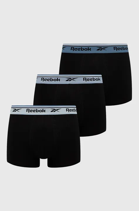 Reebok Bokserki (3-pack) U5.F8355 męskie kolor czarny