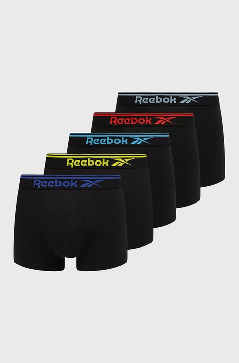 Reebok Bokserki (5-pack) U5.F8365 męskie kolor czarny