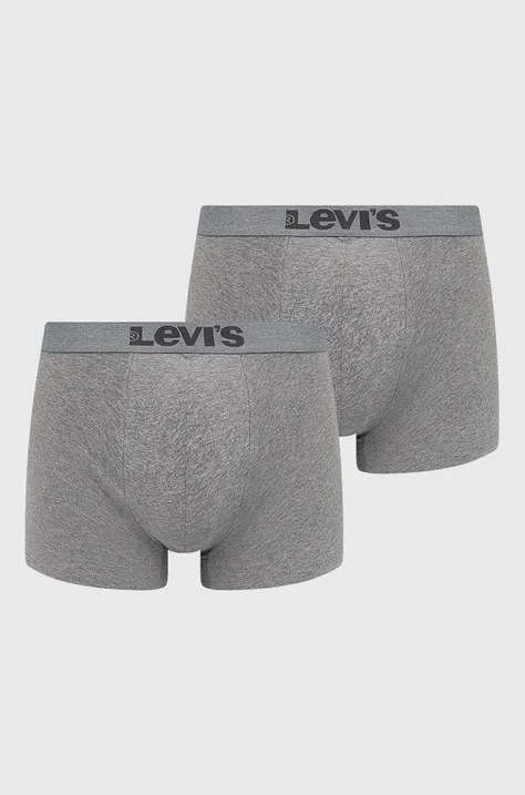Боксери Levi's (2-pack) чоловічі колір сірий