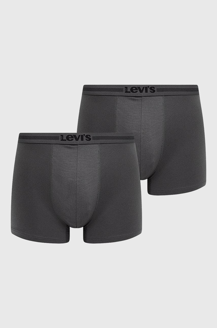 Levi's boxeri (2-pack) barbati, culoarea gri