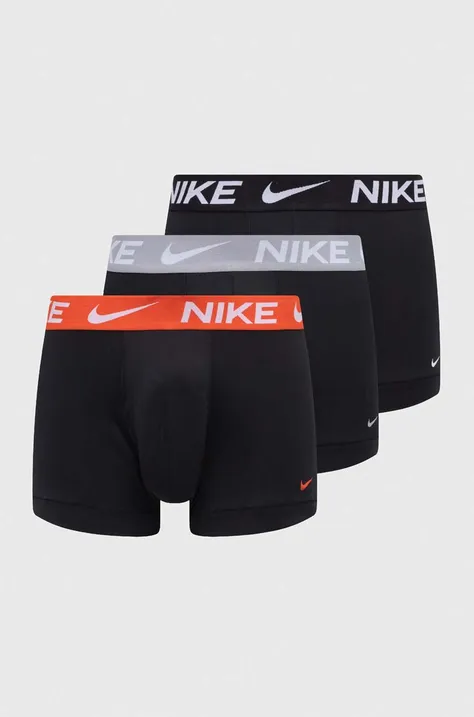 Boxerky Nike 3-pak pánske, čierna farba