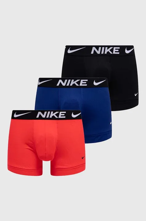 Boxerky Nike 3-pak pánske, oranžová farba