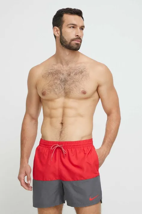 Nike szorty kąpielowe Split kolor czerwony