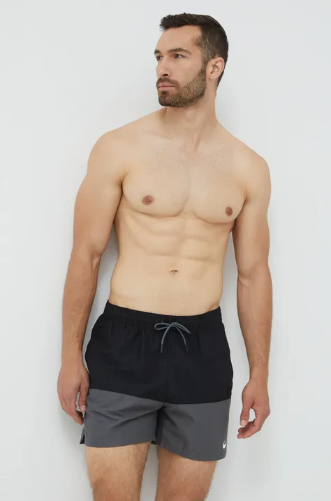 Kratke hlače za kupanje Nike Split boja: crna