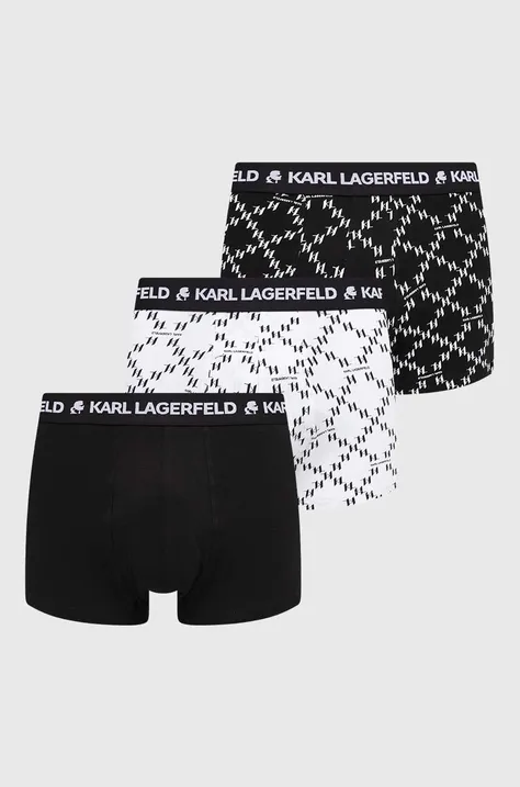 Karl Lagerfeld bokserki 3-pack męskie kolor czarny