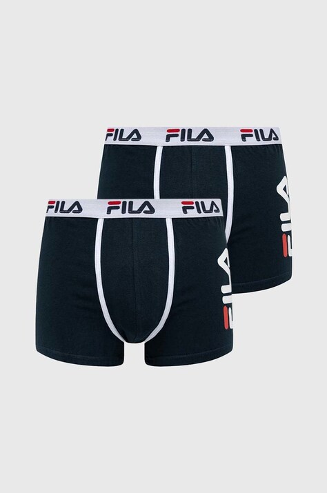 Fila boxeri 2-pack barbati, culoarea albastru marin