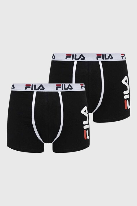 Fila boxeri 2-pack barbati, culoarea negru