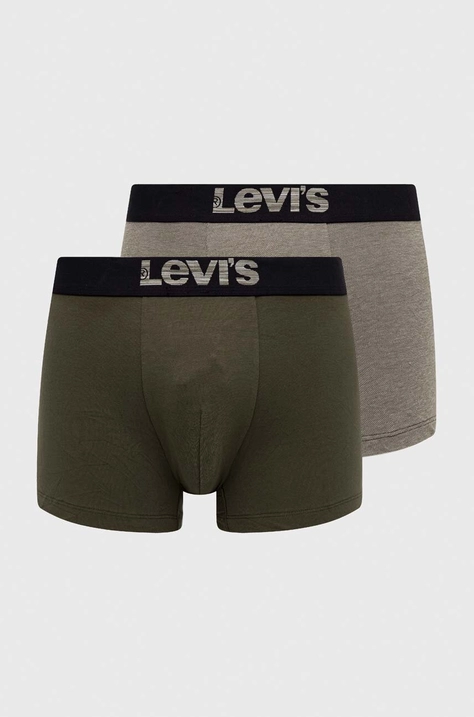 Levi's boxeri 2-pack barbati, culoarea verde