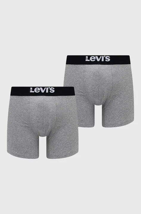 Боксери Levi's 2-pack чоловічі колір сірий 37149.0809-007
