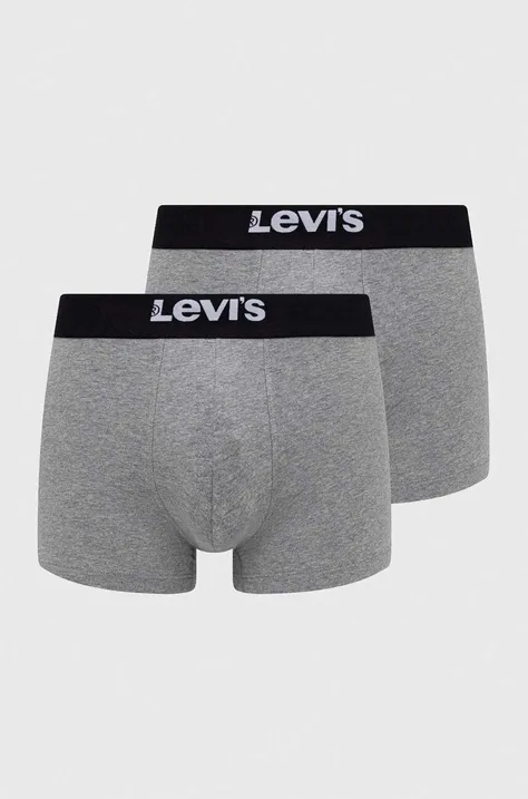 Levi's boxeri 2-pack bărbați, culoarea gri 37149.0828-003