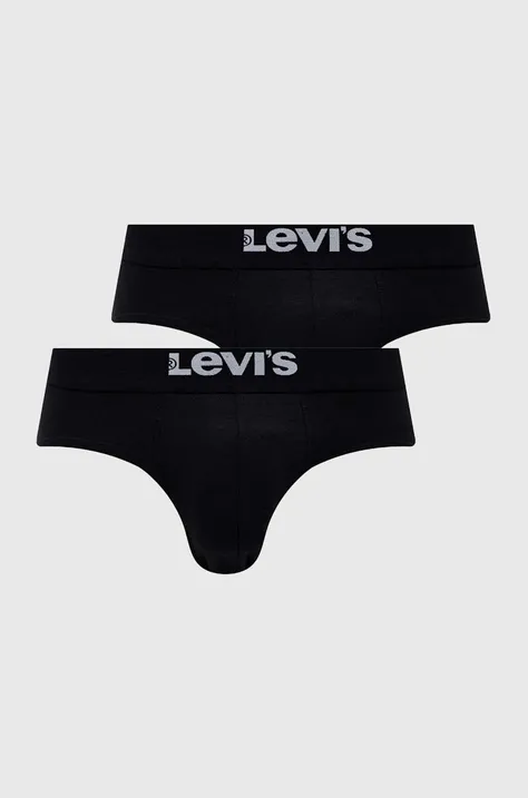 Сліпи Levi's 2-pack чоловічі колір чорний
