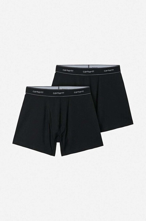 Pamučne bokserice Carhartt WIP 2-pack boja: crna, I029375.BLACK.BLAC-BLACK.BLAC