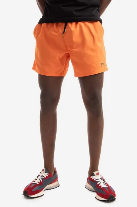 Alpha Industries swim shorts orange color
