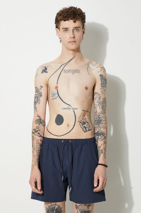 Alpha Industries pantaloni scurți de baie culoarea bleumarin 106810.07-navy