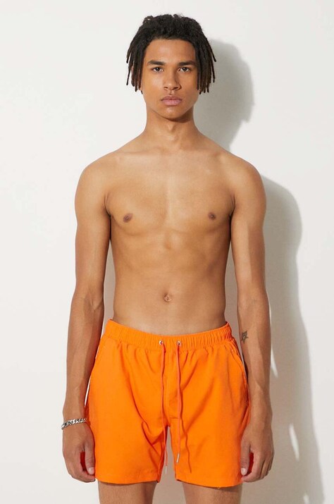 Alpha Industries swim shorts orange color
