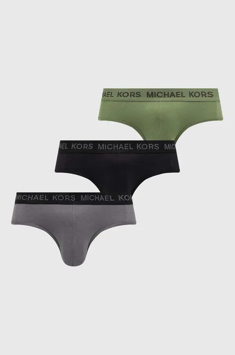 Michael Kors slipy 3-pack męskie kolor zielony