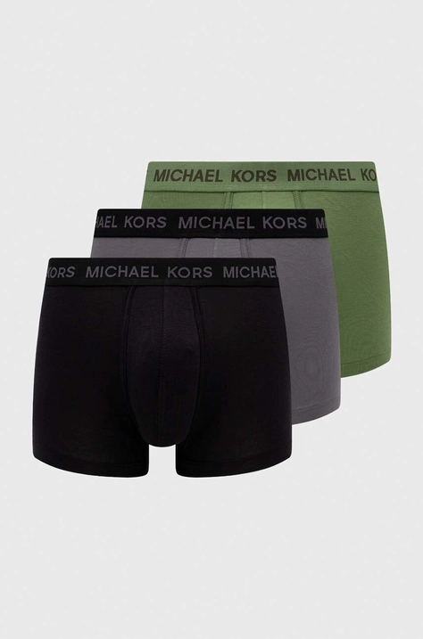 Michael Kors bokserki 3-pack męskie kolor zielony