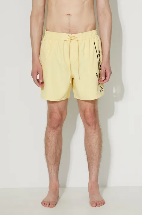 Lacoste swim shorts yellow color