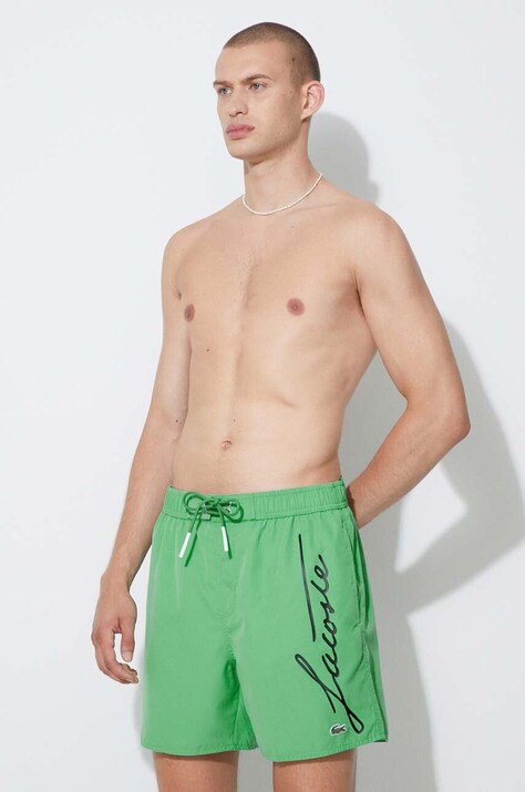 Купальні шорти Lacoste колір зелений MH2699-6XP
