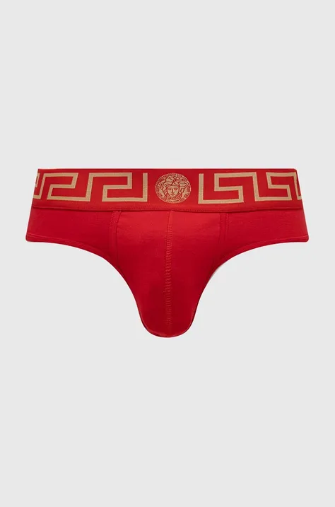 Slipy Versace pánske, červená farba, AU10027 A232741