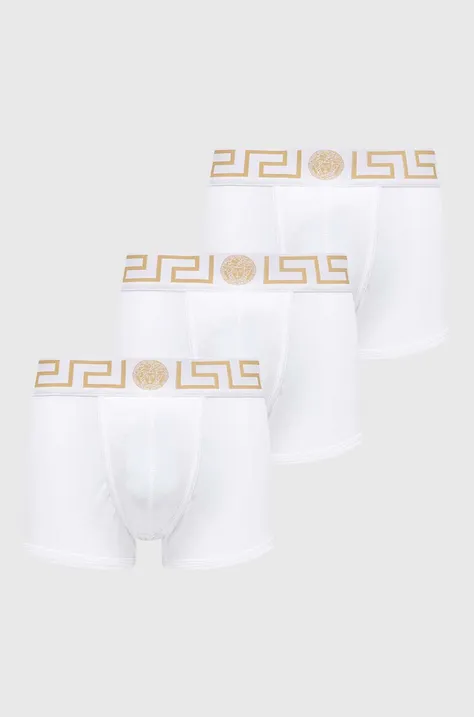 Boksarice Versace 3-pack moški, bela barva