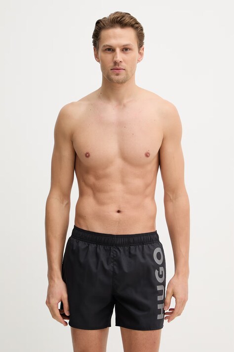 HUGO szorty kąpielowe kolor czarny 50513979