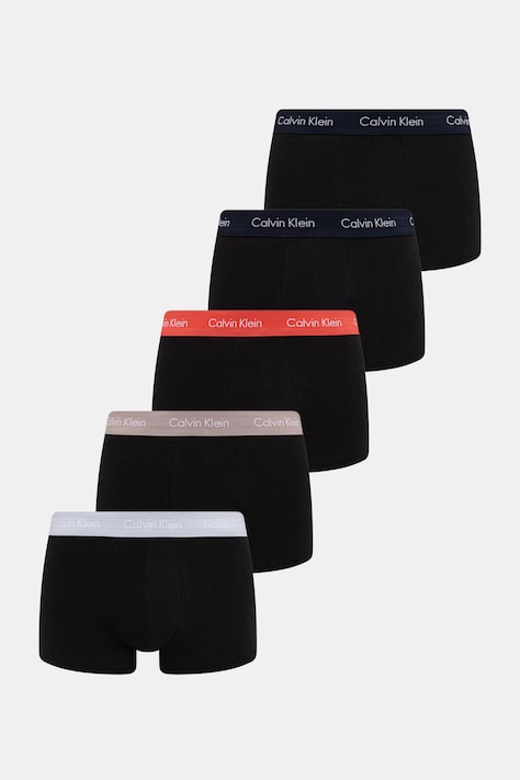 Calvin Klein Underwear boxer da uomo in cotone con elastan pacco da 5 neri 000NB2734A