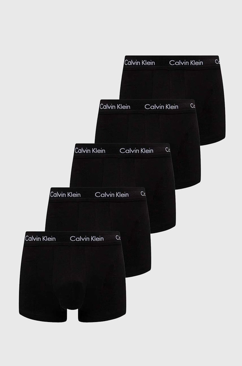 Boxerky Calvin Klein Underwear 5-pack pánské, černá barva, 000NB2734A