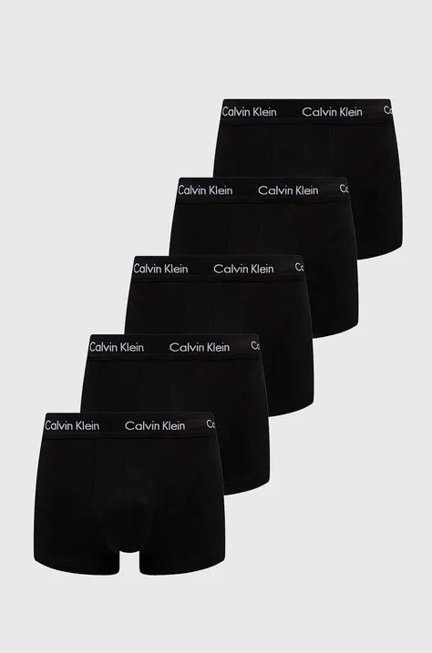 Boxerky Calvin Klein Underwear 5-pack pánské, černá barva