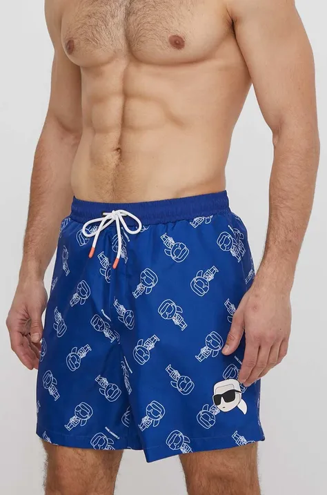 Kratke hlače za kupanje Karl Lagerfeld boja: tamno plava
