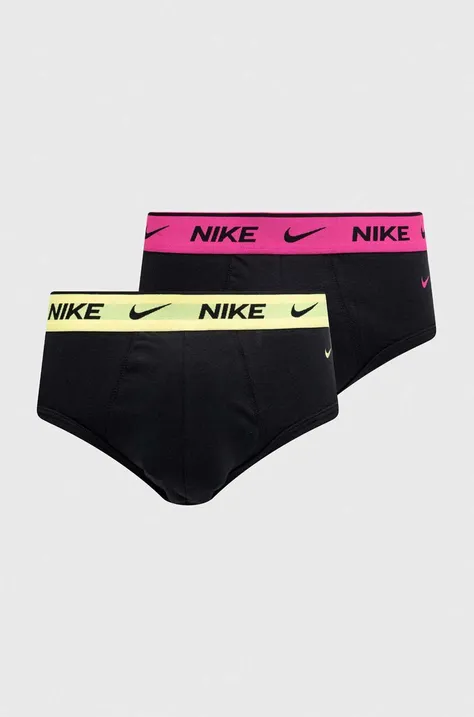 Nike slipy 2-pack męskie kolor czarny